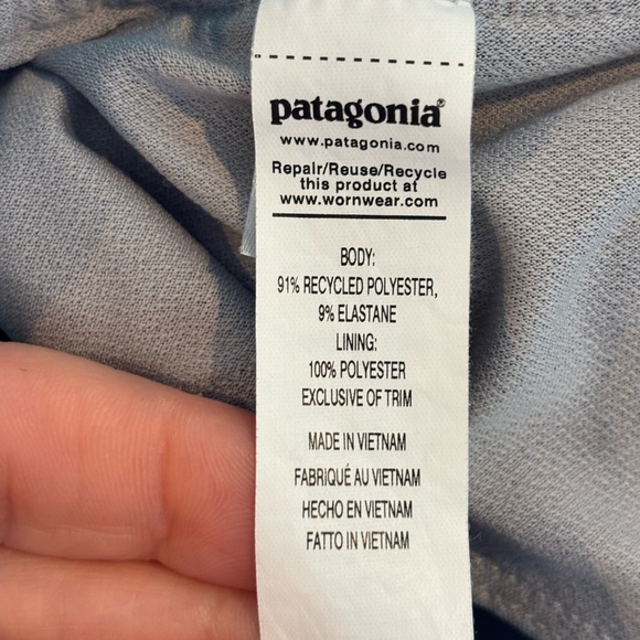 Patagonia Women's Gray and Teal Athletic Shorts - Picture 7 of 8